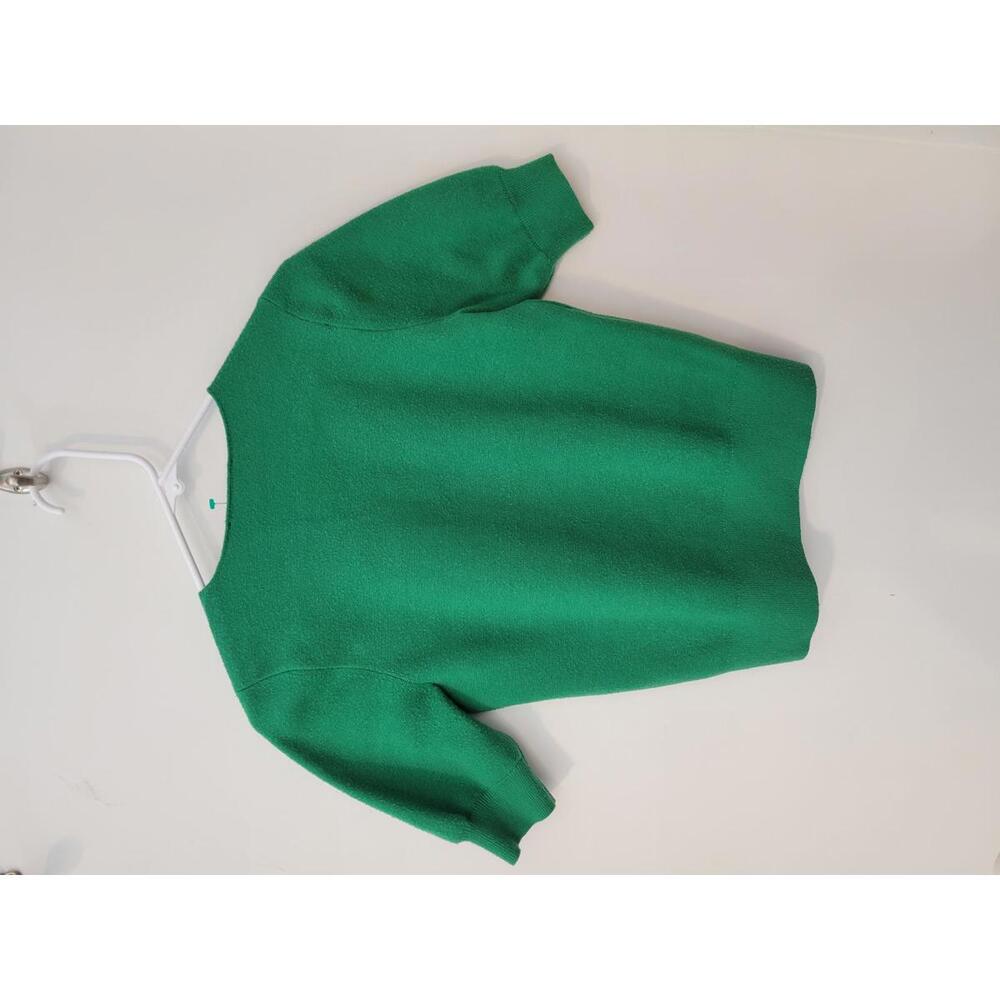 Ann Taylor Green V-Neck Short Sleeve Sweater Size S - Picture 2 of 4